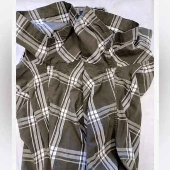 Tommy Hilfiger Custom Fit Grey and White  Plaid Short Sleeve Shirt Size XXL - Picture 6 of 8
